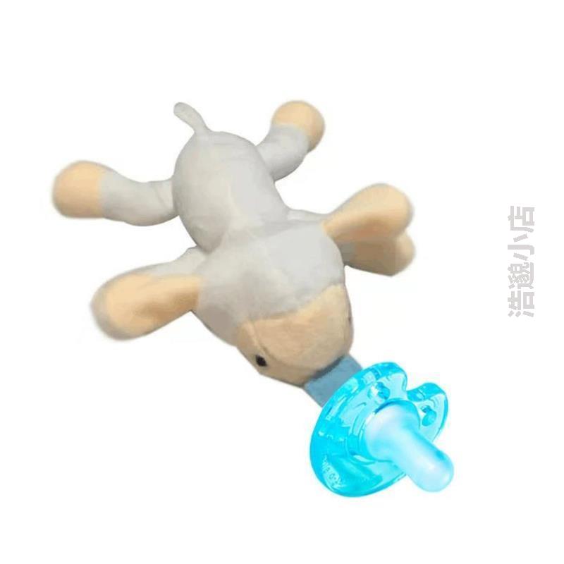 2021奶嘴婴儿%式毛绒玩具安抚宝宝动物奶悬挂多款花色玩具硅胶