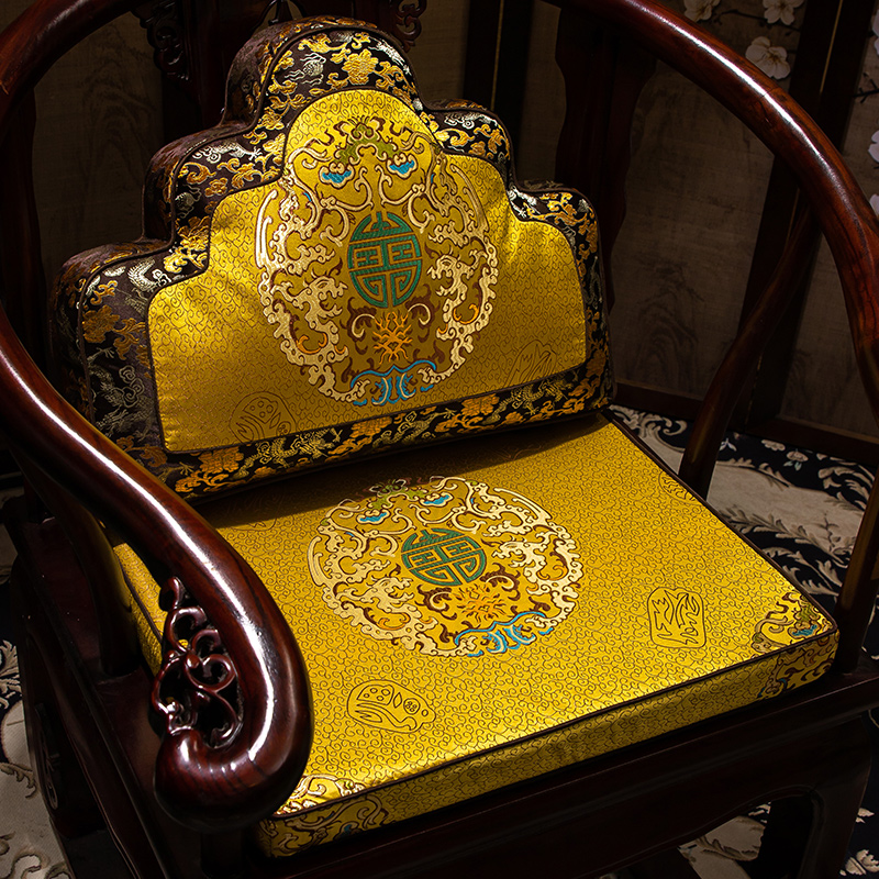 新中式红木椅子坐垫茶椅餐椅太师椅圈椅桌椅垫中式红木沙发座垫子