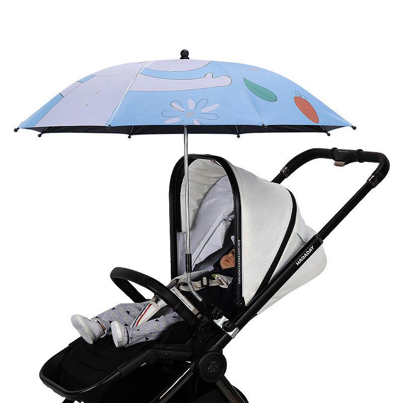 婴儿车遮阳伞手推儿童小宝宝三轮车防晒溜娃遛娃神器太阳雨伞通用