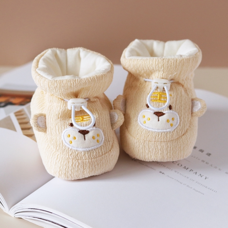 0-1岁婴儿棉鞋袜6一12月宝宝超软学步前鞋子秋冬款加绒保暖室内3