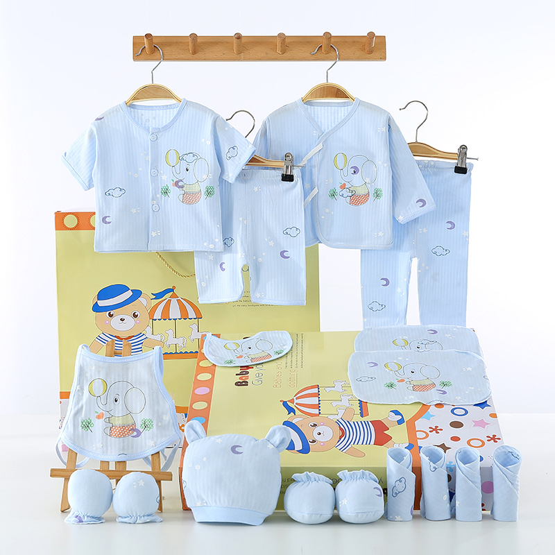 婴儿衣服新生儿礼盒夏季初生套装刚出生宝宝满月见面礼物用品大全