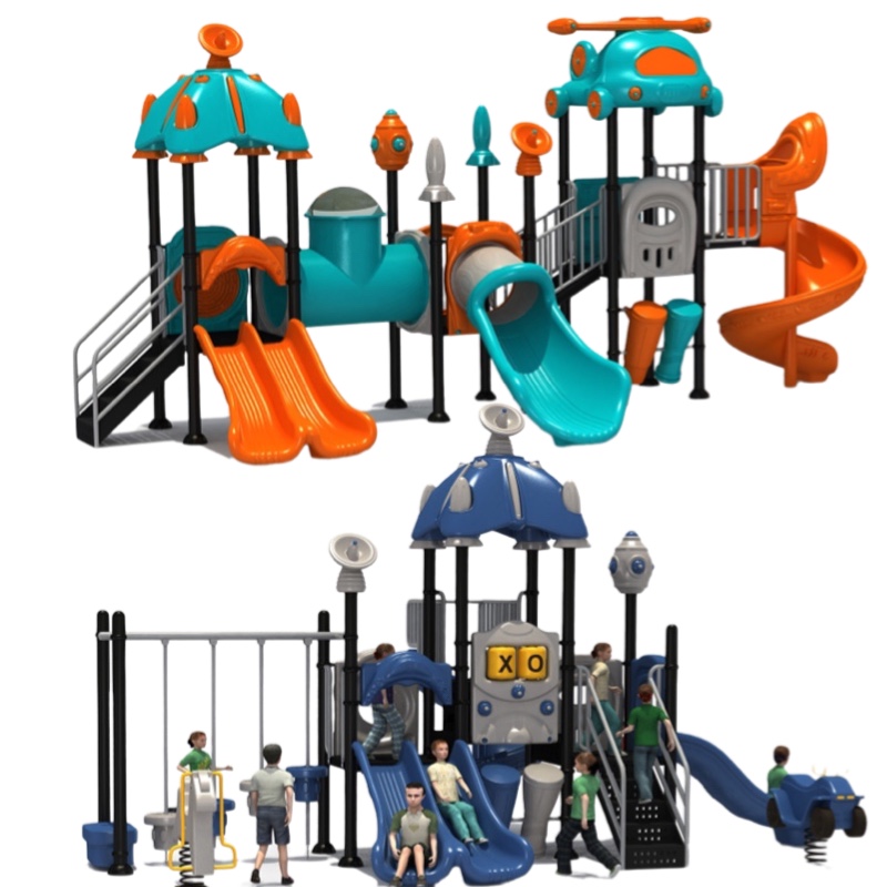 幼儿园户外大型滑梯秋千组合儿童小区游乐设备室外攀爬架塑料玩具