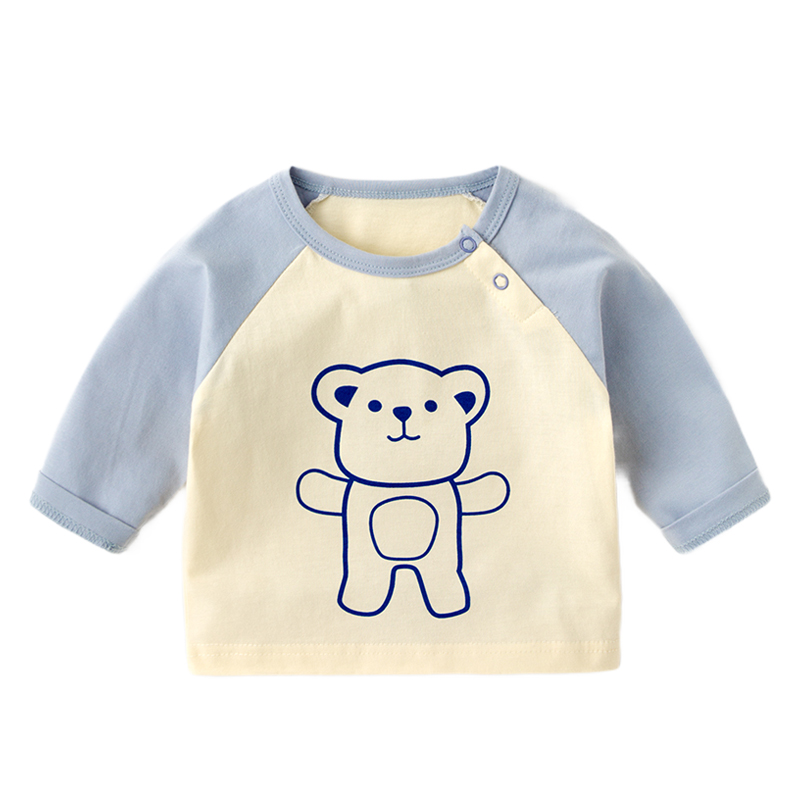 宝宝t恤长袖纯棉婴儿男上衣冬装小童体恤舒适儿童打底衫冬款衣服