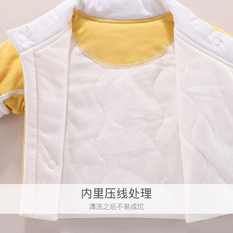 新生婴儿衣服春秋冬季和尚保暖纯棉棉衣夹棉初生外套宝宝保暖上衣