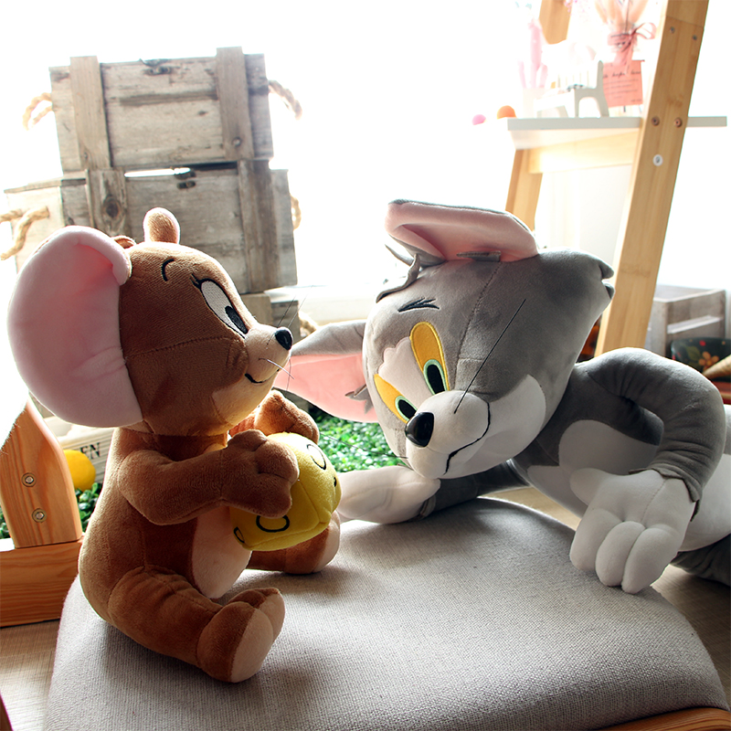 韩原装正版经典卡通TOM AND JERRY猫和老鼠儿童毛绒玩具公仔玩偶