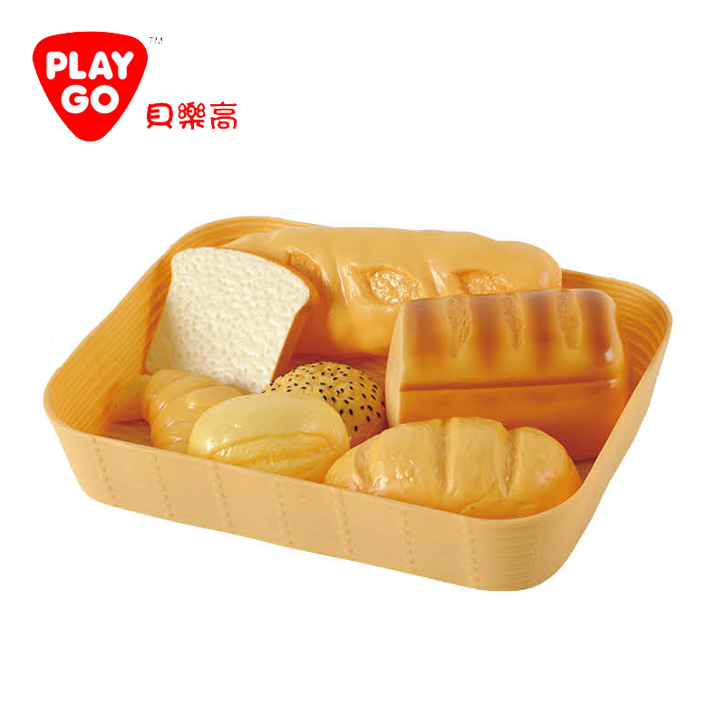 香港play go面包组合儿童过家家厨房仿真食物玩具宝宝认知2-4-6岁