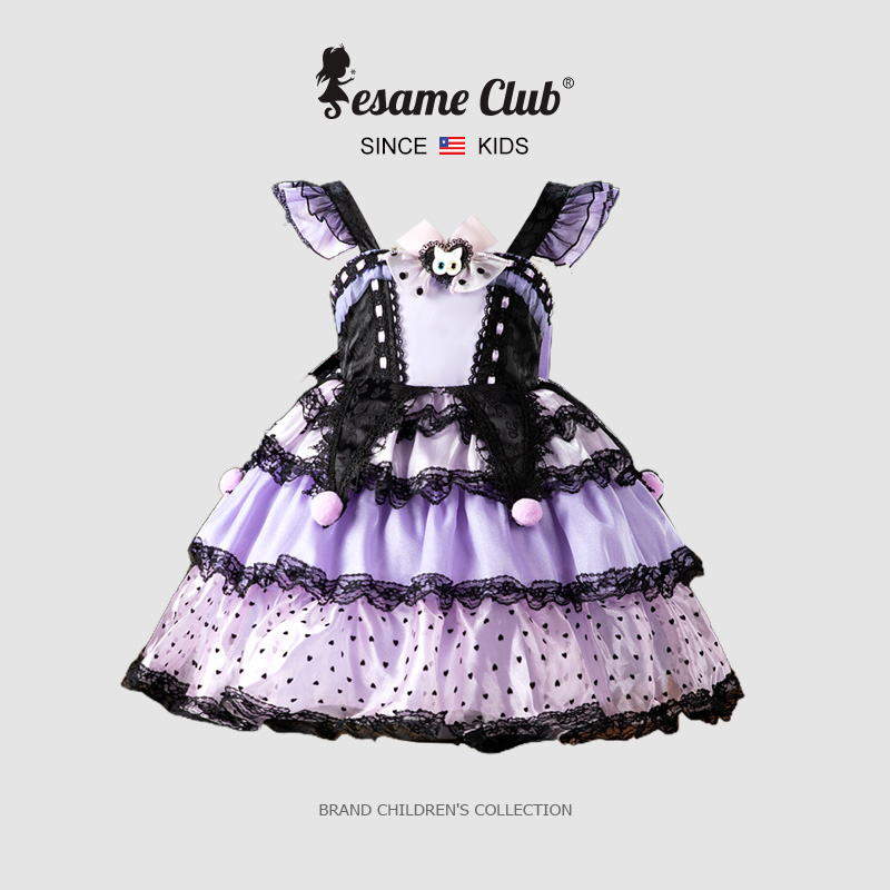 sesameclub库洛米衣服女童洛丽塔公主裙新款高级生日儿童裙子夏季