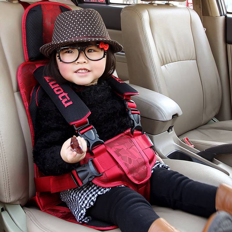便携式婴儿童安全座椅汽车用宝宝车载简易固定带坐垫0-4-12岁