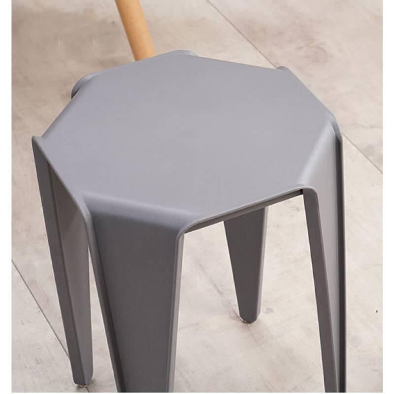 时尚创意塑料凳子家用加厚成人餐桌凳现代简约高凳子防滑登子板凳