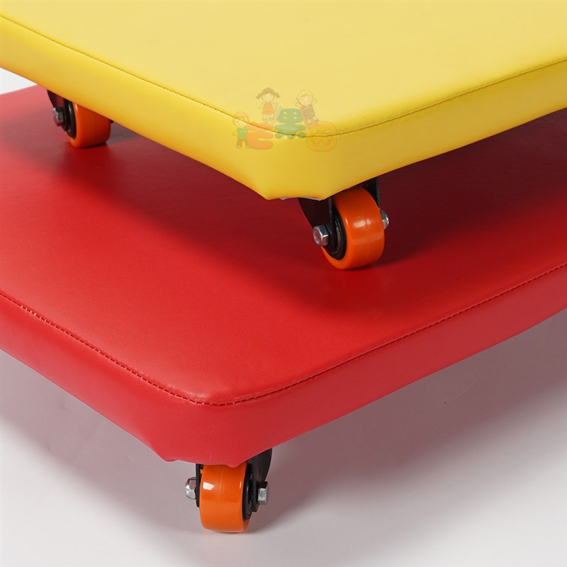 儿童感统大滑板车软包前庭训练器材幼儿方形板车户外平衡板教玩具