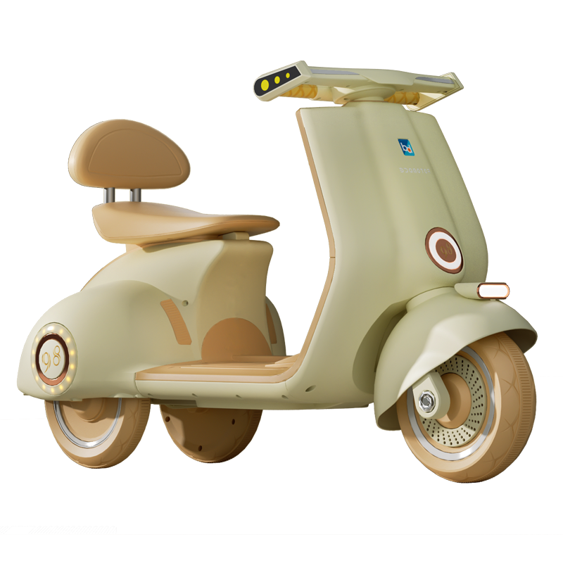 贝多奇儿童电动摩托车三轮车可坐大人遥控人女孩宝宝双人车玩具车