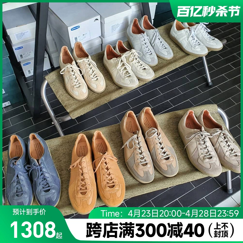 包邮 日本 REPRODUCTION OF FOUND 1700S复古ROF德训鞋运动小白鞋