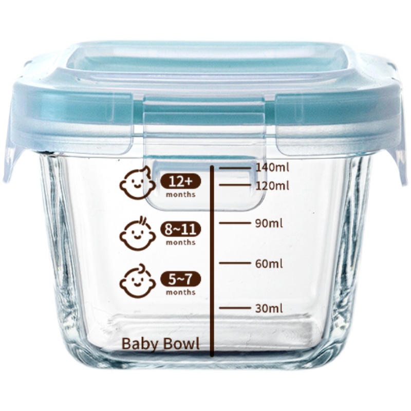 辅食碗宝宝专用玻璃辅食盒存储保鲜冷冻模可蒸煮蛋羹工具婴儿全套
