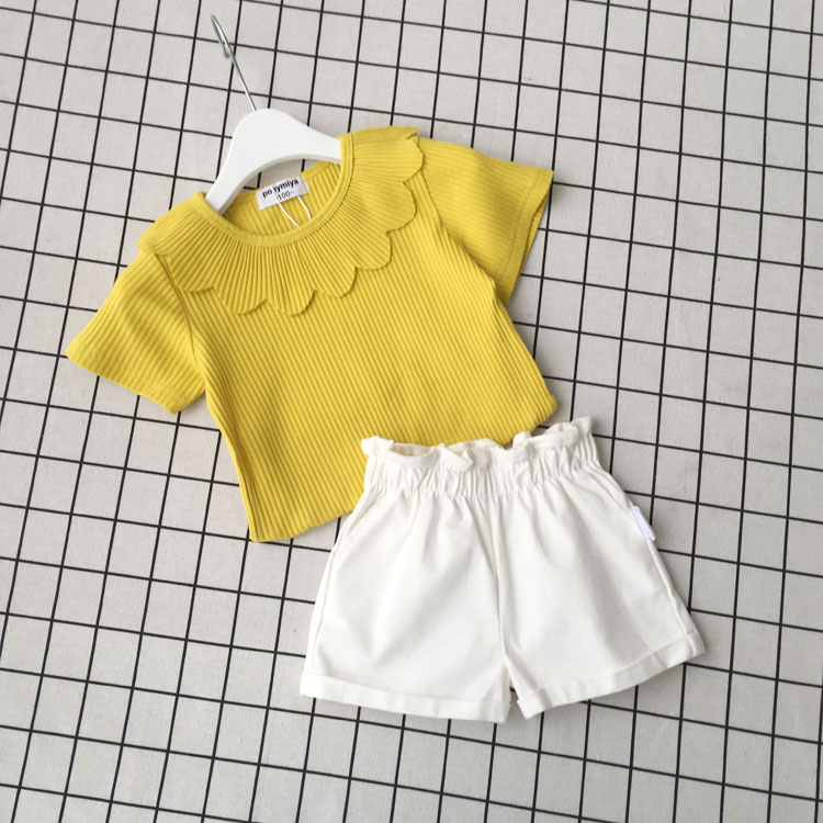 夏装韩版女宝宝短袖t恤洋气纯棉女童半袖打底衫女婴婴儿上衣薄款