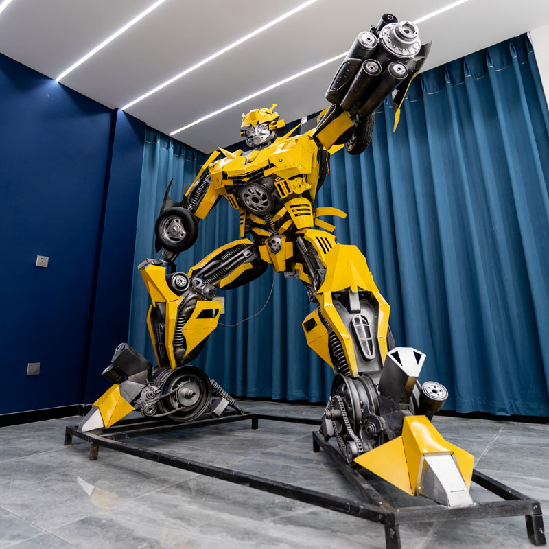 大型变形金刚模型机器人超大户外擎天柱大黄蜂金属铁艺摆件2-10米