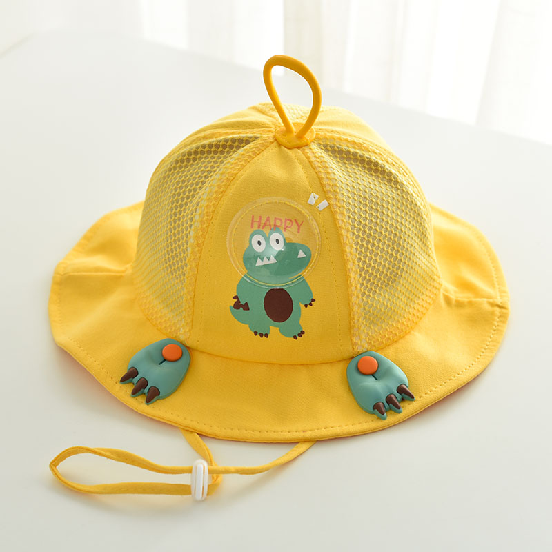 儿童渔夫帽婴儿帽子夏季薄款防晒帽超萌可爱夏天男童女宝宝遮阳帽