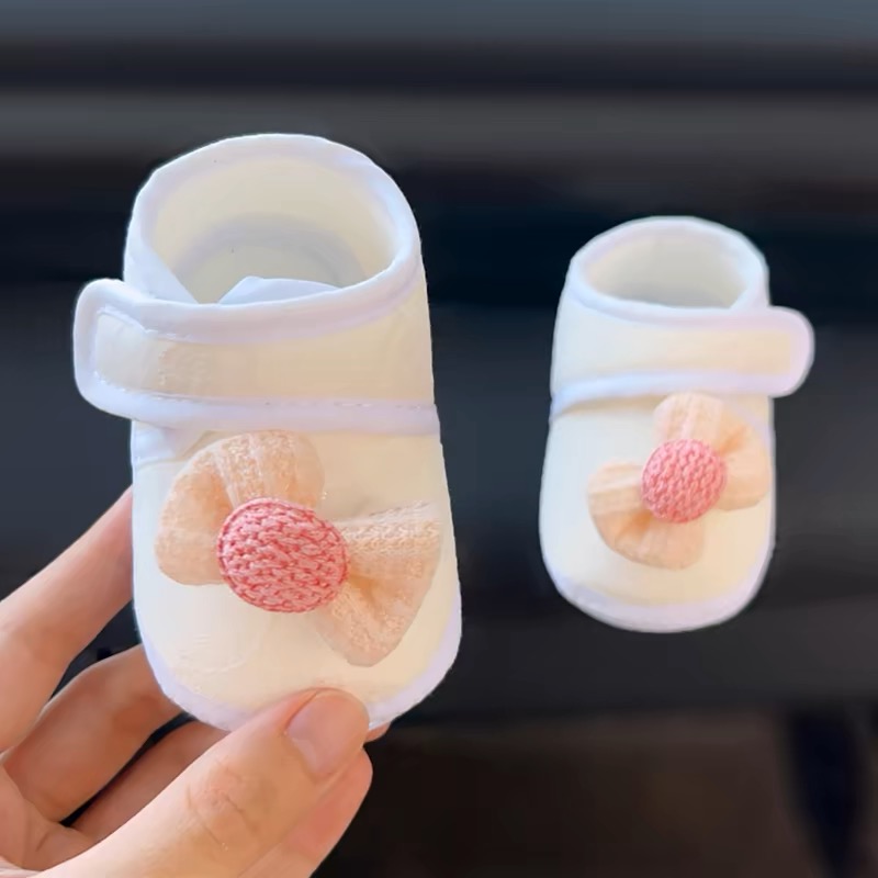 婴幼儿护脚软底鞋0-6月春夏宝宝步前鞋初生幼儿鞋子防掉3个月防滑