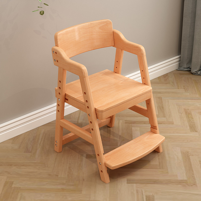 实木儿童学习椅座椅可升降椅子家用宝宝餐椅多功能靠背调节写字椅