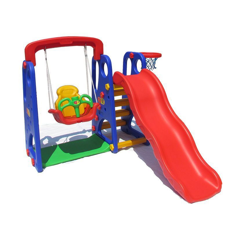 儿童室内家用滑梯双人滑滑梯多功能两人滑梯秋千组合玩具塑料玩具