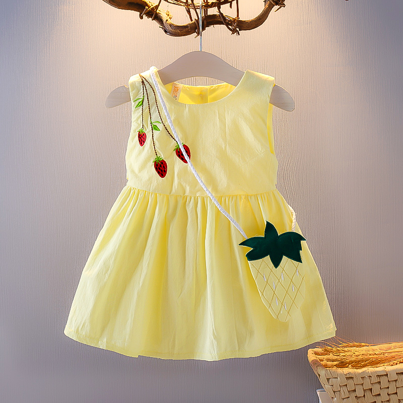 1岁女宝宝棉布背心裙婴儿小裙子夏季2岁女童洋气网红小公主连衣裙