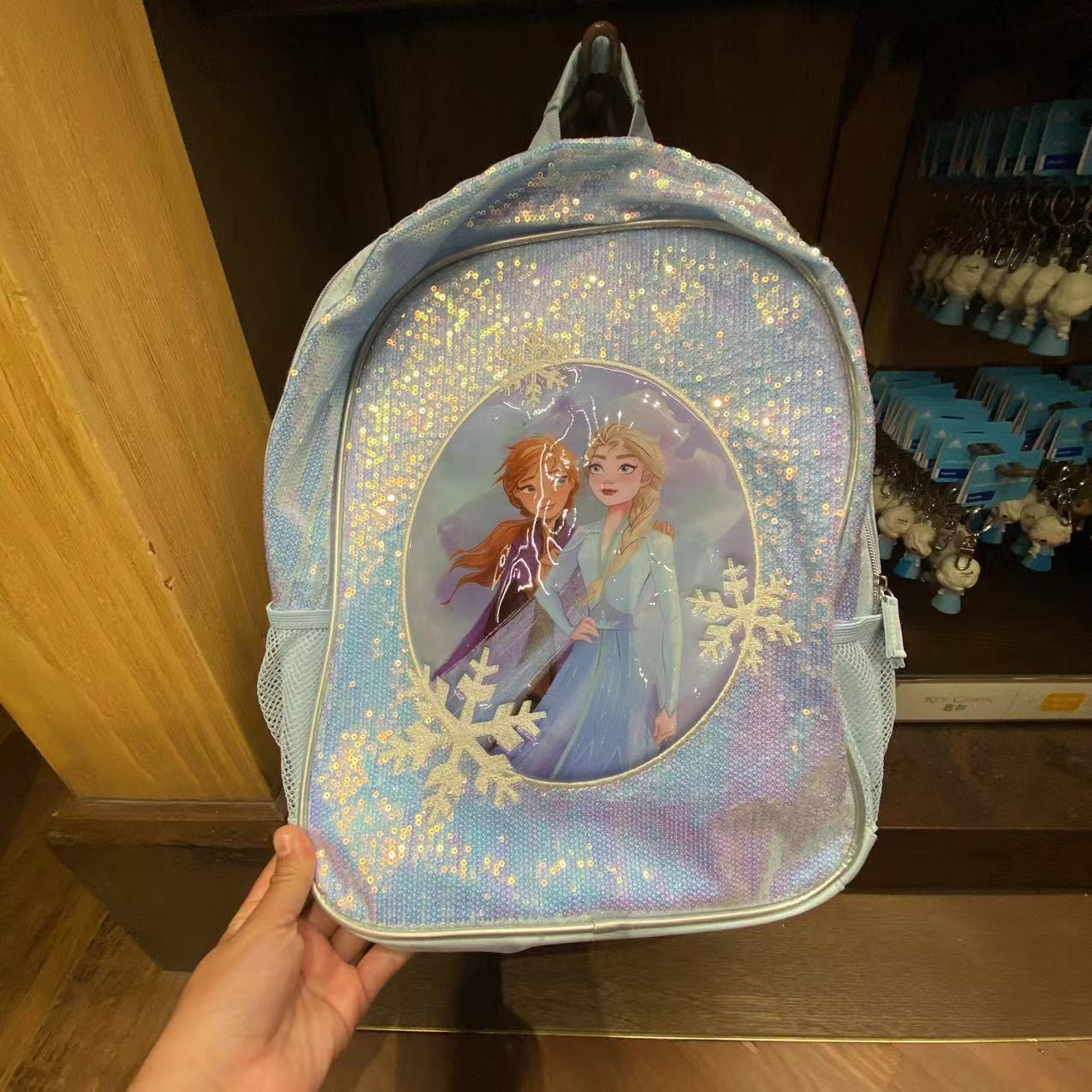 香港迪士尼代购 幼儿园书包女孩宝宝爱莎女童女生小女孩儿童背包