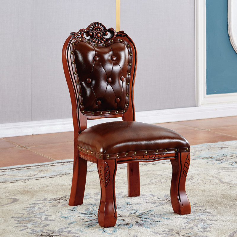 美式小椅子实木靠背儿童椅欧式小板凳客厅沙发茶几凳子换鞋凳家用