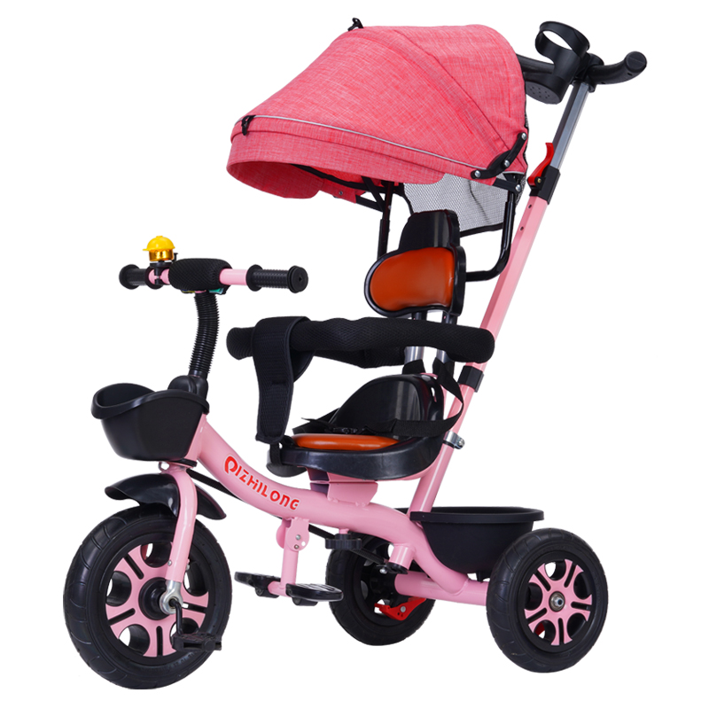儿童车可推可骑3岁以上三轮车脚踏车1-3-6大号车宝宝幼童三轮推车
