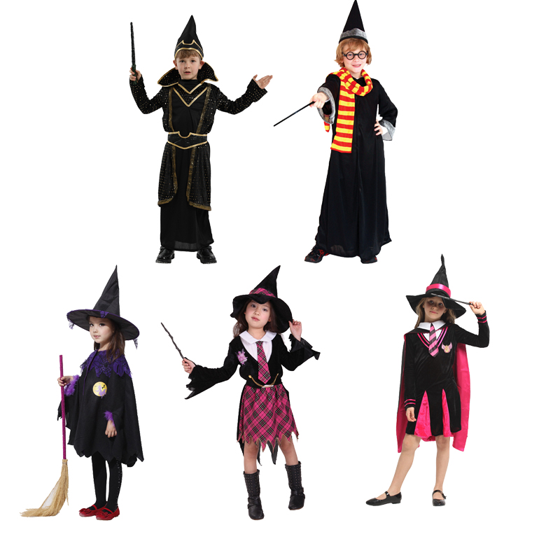 万圣节儿童服装魔法学院哈利女巫波特披风斗篷男童女童派对演出服
