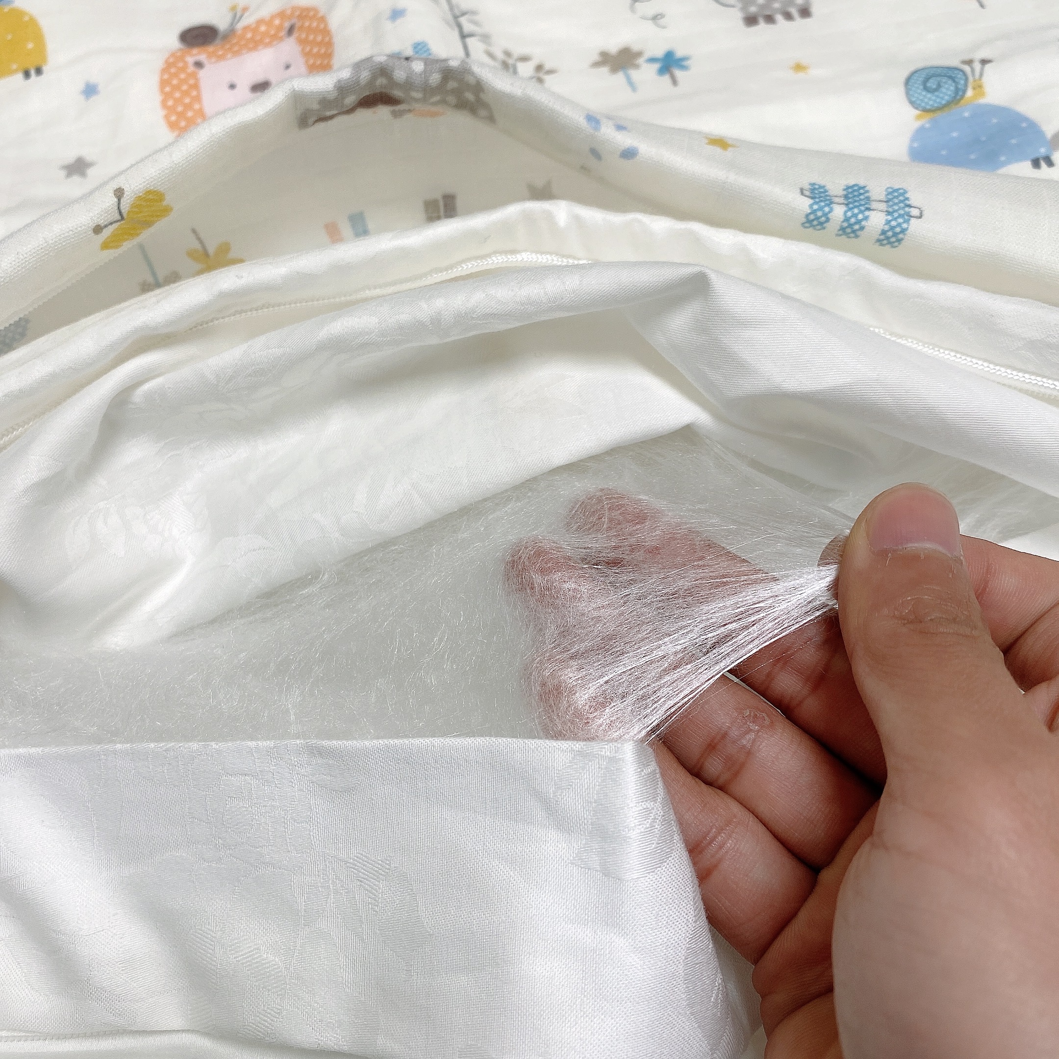 婴儿童蚕丝被100%桑蚕丝透气幼儿园夏凉被芯新生宝宝空调被纯棉被