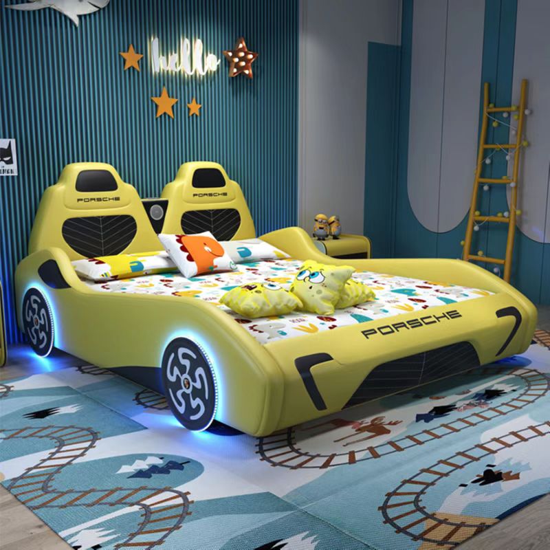 实木儿童床男孩跑车床网红创意床多功能汽车床儿童单双人床卡通床
