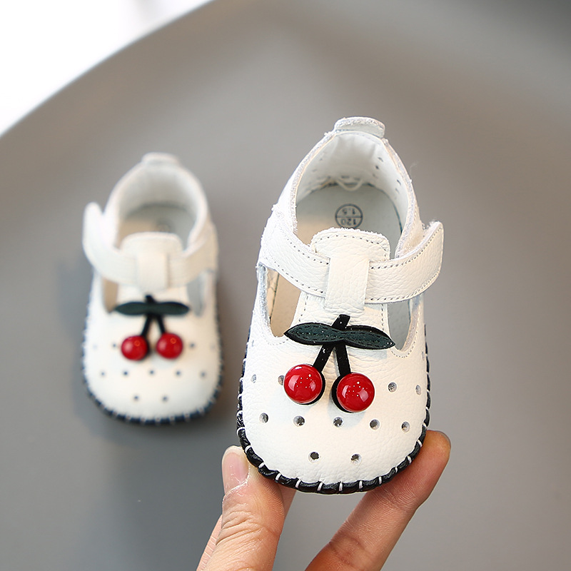 春秋季宝宝学步鞋0-1q-2岁女镂空公主鞋婴儿鞋子软底步前鞋不掉鞋