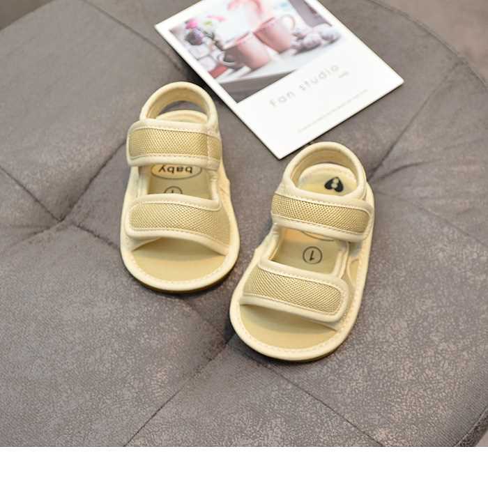 夏季婴儿凉鞋网布3-6-8-12个月宝宝学步鞋防掉男女软底防滑0-1岁