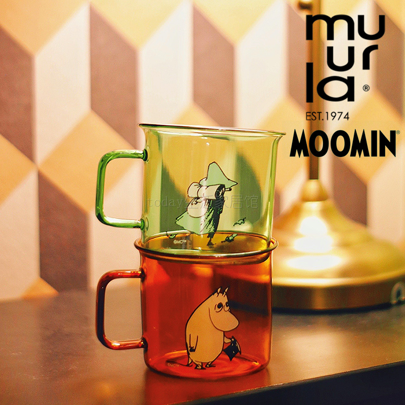 芬兰muurla姆明杯子耐热马克杯moomin可爱高颜值水杯咖啡杯北欧风