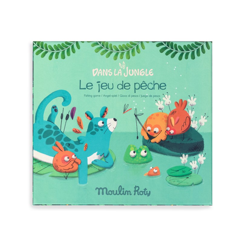 法国moulinroty儿童钓鱼玩具木质磁性宝宝智力动脑益智男女孩玩具