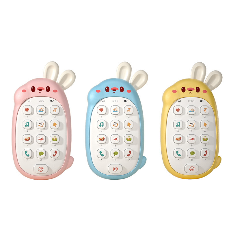 新疆包邮儿童玩具手机0-1岁婴儿可啃咬益智早教宝宝多功能音乐电