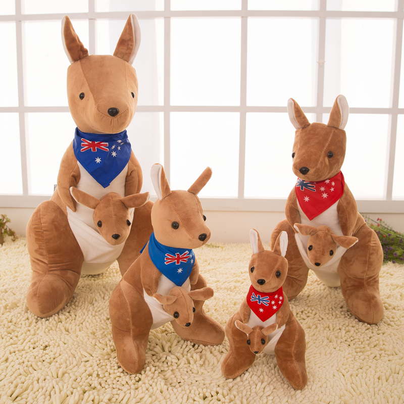 澳洲袋鼠公仔玩偶毛绒玩具儿童女生生日礼物母婴公司礼品定制