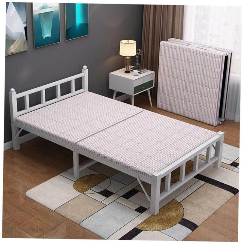 单人床1米2折叠床单人铁床家用小户型一米二出租屋房陪护硬板床
