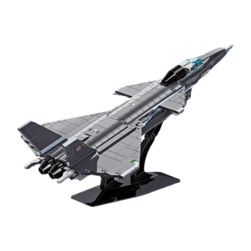 中国歼20战斗飞机高难度大型拼装积木模型军事运输机玩具男孩子