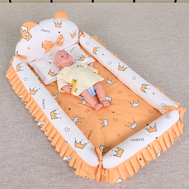 婴儿新生儿床中床防压安抚床上床宝宝仿生婴儿床棉花被褥套装秋冬