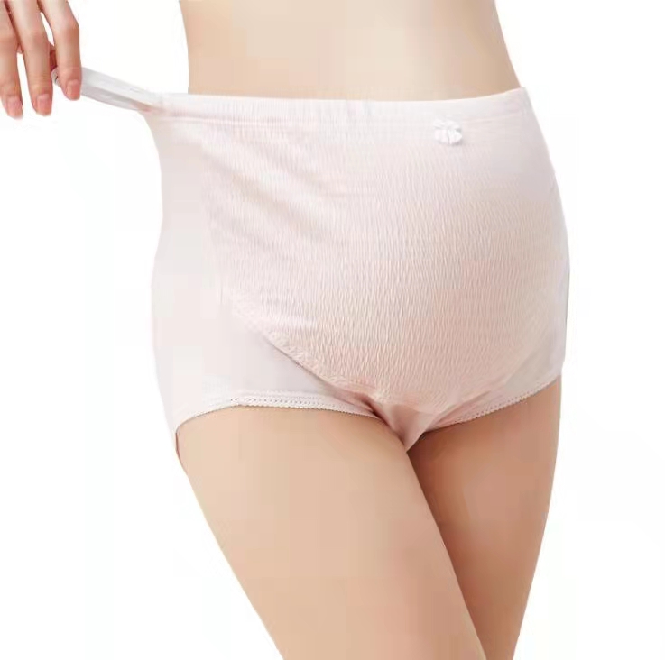 孕妇内裤女纯棉高腰托腹专用怀孕早期孕晚期孕中期可调节裤头大码