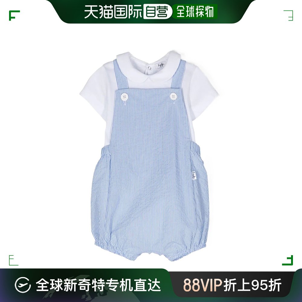 香港直邮潮奢 il gufo 婴儿 连体衣背带短裤套装童装 P24DP482C10