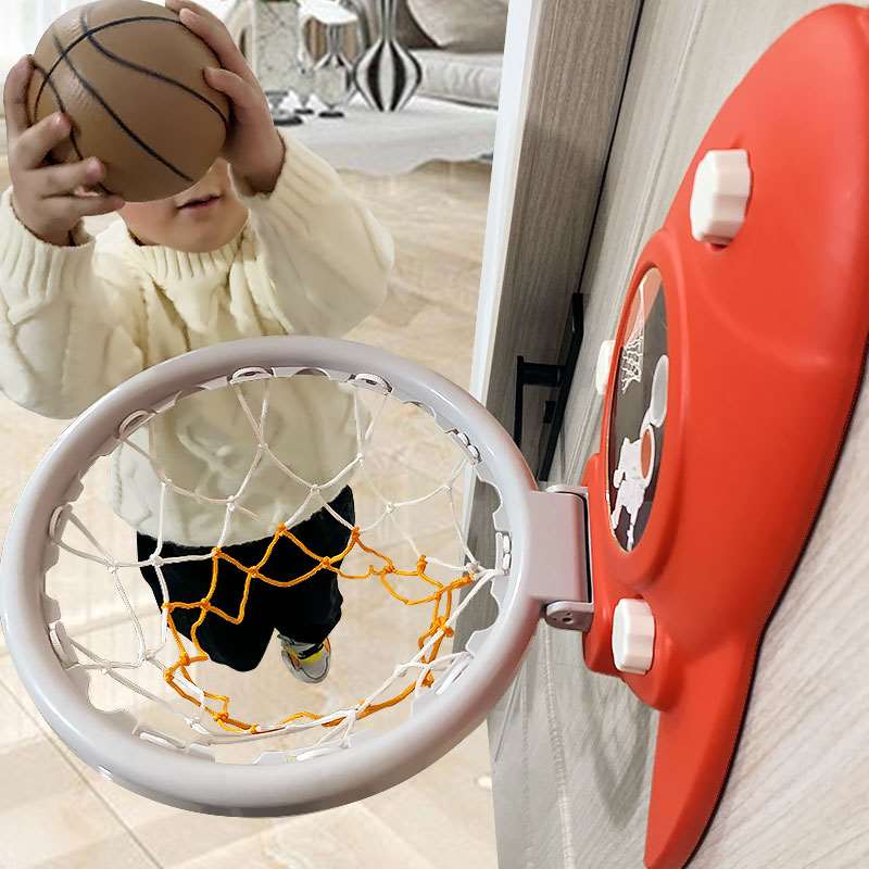 儿童篮球框室内挂式可升降家用免打孔投篮架女宝宝3-6岁男孩玩具5