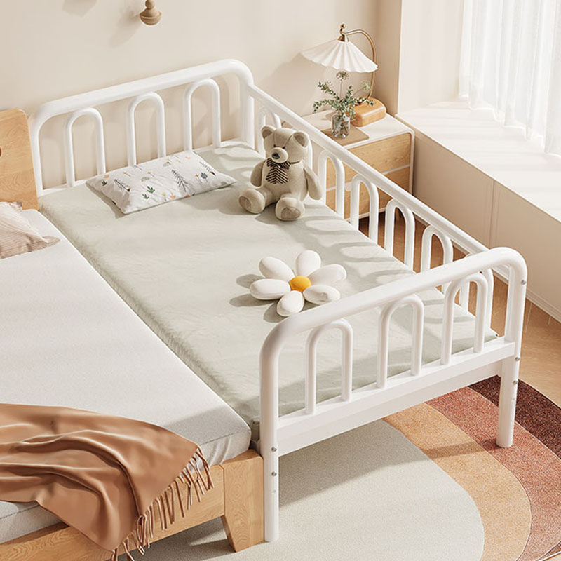 铁艺儿童床拼接床婴儿床带护栏宝宝小床男孩钢架单人床加宽大床边