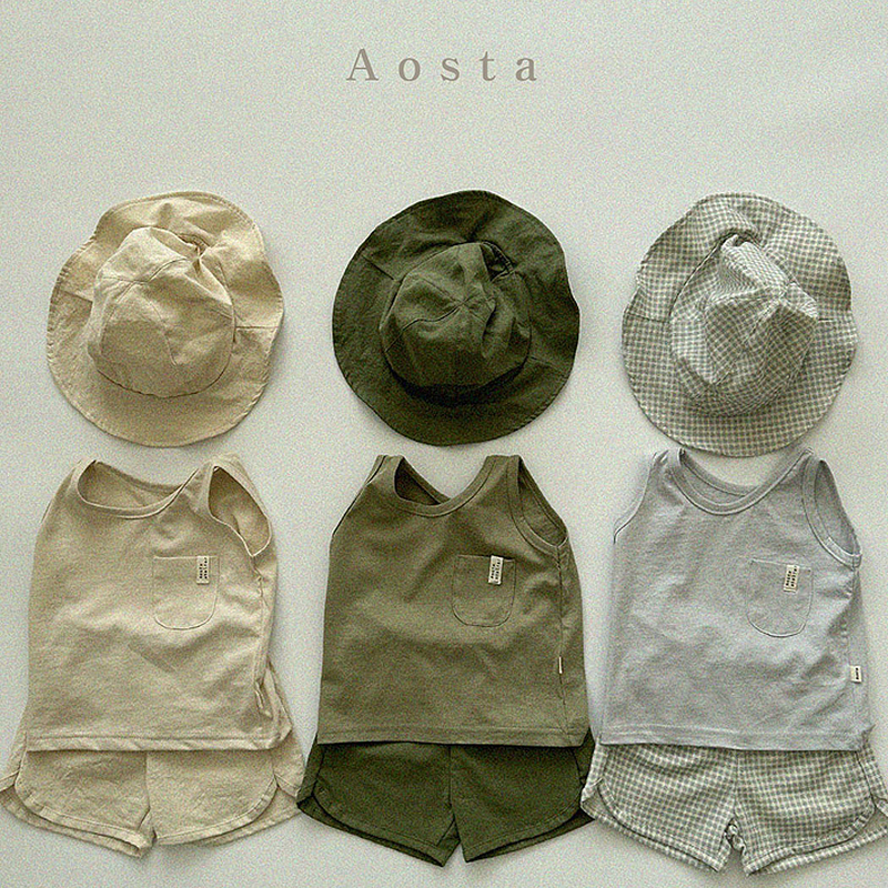 AOSTA韩国进口童装代购夏季男童薄款宝宝婴儿弹力百搭背心无袖T恤