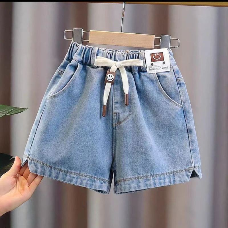 巴拉巴柆女童牛仔短裤夏季2024新款夏装儿童装裤子薄款中大童.洋