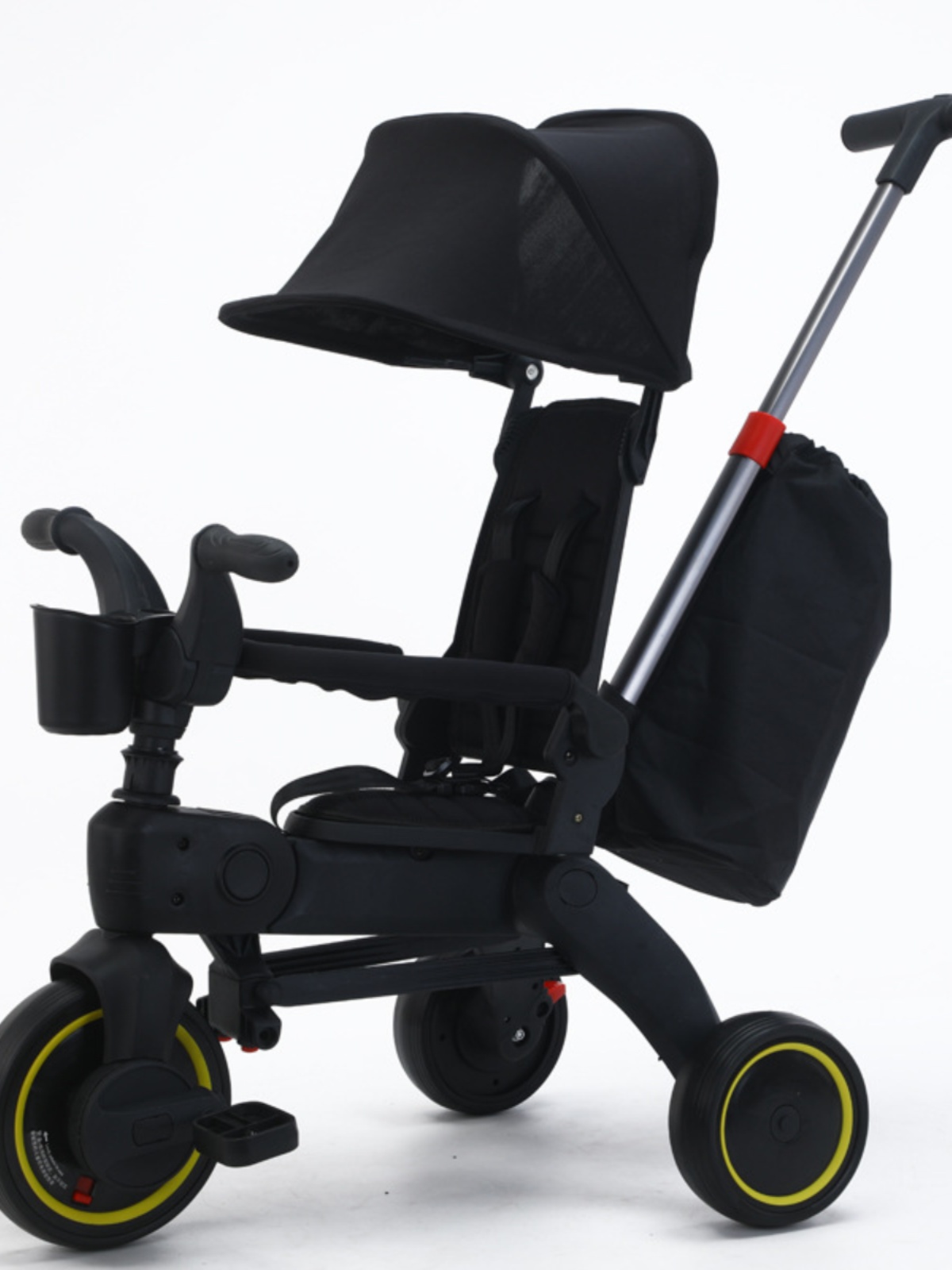 新品新款儿童三轮车15岁可折叠溜娃婴儿手推车轻便宝宝脚踏车