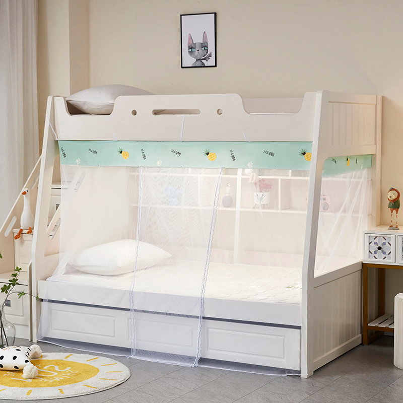 极速子母床蚊帐1.2m上下铺梯形1.5m高低床1.35米双层儿童床家用上