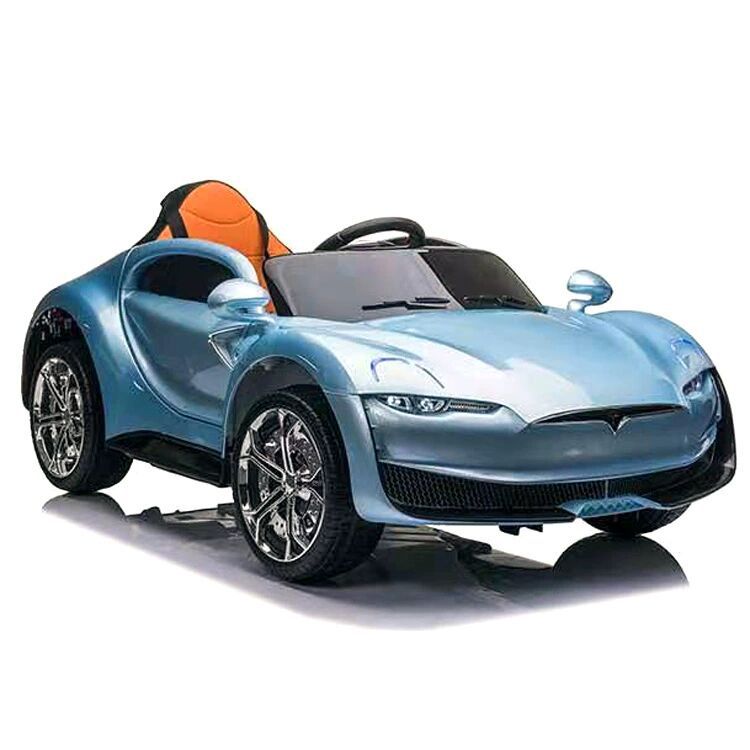 特斯拉儿童电动车四轮汽车双电双驱遥控摇摆车婴幼儿玩具车可坐人