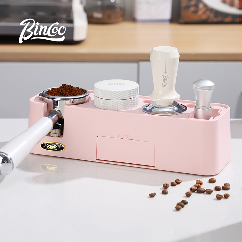 bincoo布粉器底座咖啡器具工具全套压粉器咖啡机配件收纳压粉锤