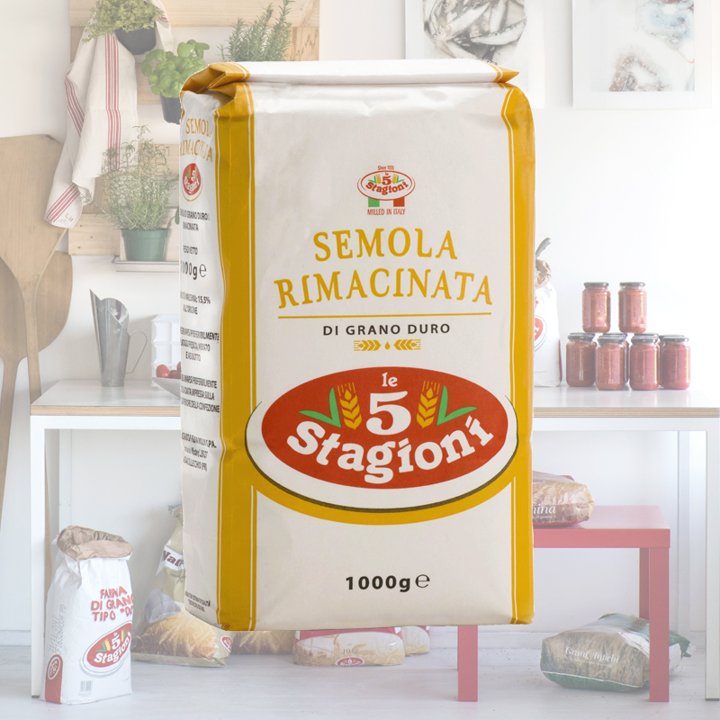 法粒纳意味思杜兰小麦粉意大利面条粉进口意面semola工厂直销1kg
